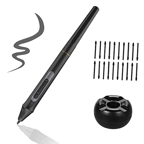 SIUKE digitaler Stift Digital Pen 8192 Stufen Druckbatteriefreier Stift mit 20 Stück Stiftspitzen Stifthalter für BT-16HDT / BT-16HDK / BT-16HD / BT-22U Mini/BT-22UX Grafikmonitor Zeichentablett von SIUKE