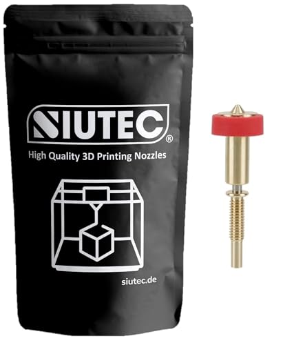SIUTEC® Premium Revo Integrated Messing Düse/Brass Nozzle, 0.25-0.8mm, für 1.75mm Filament (0.4mm) von SIUTEC