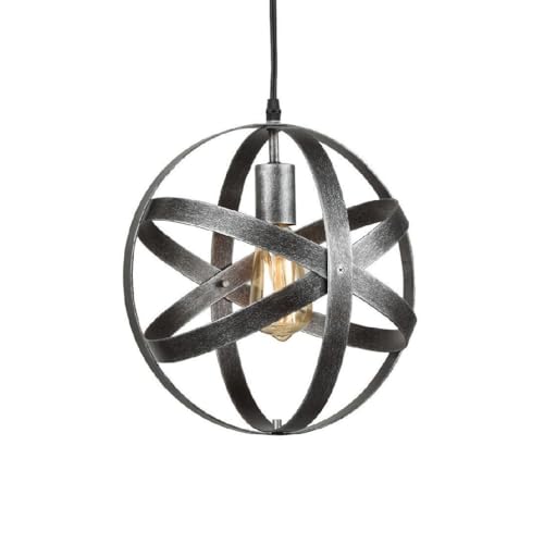 SIVAJI Kreisförmige Vintage-Pendelleuchte Metallkäfig Hohldeckenleuchte Kronleuchter Retro-Hängeleuchten Im Amerikanischen Stil Industrielle Kreative Deckenleuchte Für Schlafzimmer Kücheninsel von SIVAJI