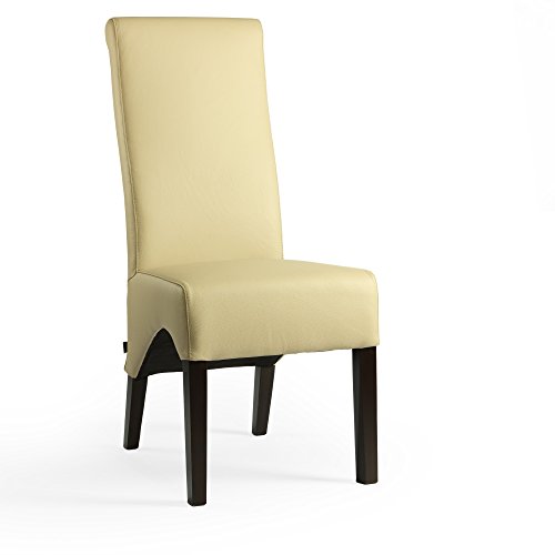 Lederstuhl Lederstühle Regina Sand Wenge Esszimmerstuhl Stuhl Stühle von SIX
