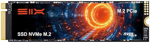 SIX NVME M.2 SSD PCIe 4.0-1TB m.2 2280 ssd, Lesen bis zu 7350MB/s SSD 1TB für Gaming PS5 Speichererweiterung mit Kühlkörper, interne Solid-State-Festplatte PCIe Gen 4x4 Nvme für Laptop Desktop PC von SIX