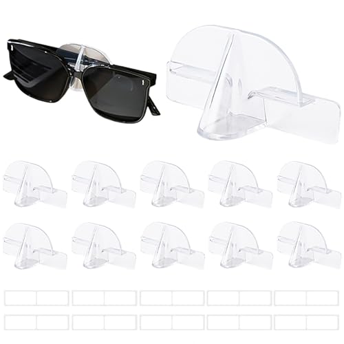 SIXHAOBU 10 Stück Selbstklebende Brillenablage Wandmontage, Kreativer Nasenform-Brillenständer, Gläser Aufbewahrung Zum Aufhängen für Aufhängen und Präsentieren von Brille von SIXHAOBU