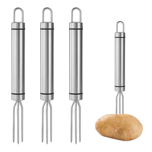 SIXHAOBU 4 Stück Maisgabeln Edelstahl 18,8x 2 cm Kartoffelgabel Aus Edelstahl Multifunktional tragbares Küchengeräte für Grill- und Grillen multifunktionale Grillwerkzeuge SIXHAOBU 4 Stück Maisgabeln Edelstahl 18,8x 2 cm Kartoffelgabel Aus Edelstahl Multifunktional tragbares Küchengeräte für Grill- und Grillen multifunktionale Grillwerkzeuge von SIXHAOBU