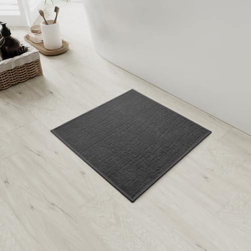 SIXHOME 53 * 53cm Dunkelgrau Badteppich super saugfähige Badteppich rutschfest waschbar Badezimmerteppich Badematten mit Gummirückseite für Badteppich für Dusche Badezimmer Badewanne SIXHOME 53 * 53cm Dunkelgrau Badteppich super saugfähige Badteppich rutschfest waschbar Badezimmerteppich Badematten mit Gummirückseite für Badteppich für Dusche Badezimmer Badewanne von SIXHOME