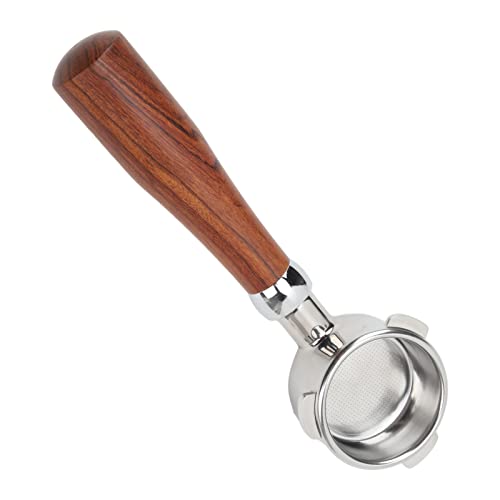 Edelstahl-Handheld-Bodenloser Siebträger Nackter Siebträger für Kaffeemaschine der 8-Serie 54 Mm (E Circle Palisander) von SIXRUN