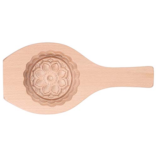 Holz Kuchenform Schönes Blumenmuster DIY Mondkuchenform Green Been Kuchen Gebäck Backform Heimgebrauch (Nr. 06) von SIXRUN