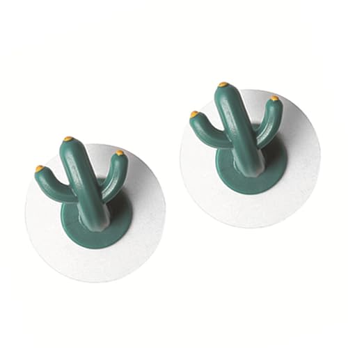 Kaktus-Wandhaken, 2 Stück, Haken in Kaktusform, Wandmontage, Dekorativ, Schöner, Stark Klebender Kaktushaken für Autoschlüssel Kaktus-Wandhaken, 2 Stück, Haken in Kaktusform, Wandmontage, Dekorativ, Schöner, Stark Klebender Kaktushaken für Autoschlüssel von SIXRUN