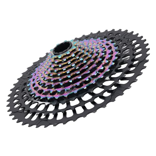 SIXRUN 10 Bis 50T CNC Fahrradkassette Leichtes Design, Einfache Installation für Mountainbike -Fahrer (Schwarz farbenfroh) von SIXRUN