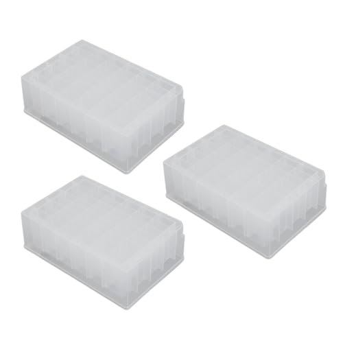 SIXRUN 10 Stück Transparente Tieflochplatte, 48 Loch, 2ml Tiefteller mit Alphanumerischen Codes für mechanische Probenahme und Lagerung SIXRUN 10 Stück Transparente Tieflochplatte, 48 Loch, 2ml Tiefteller mit Alphanumerischen Codes für mechanische Probenahme und Lagerung von SIXRUN