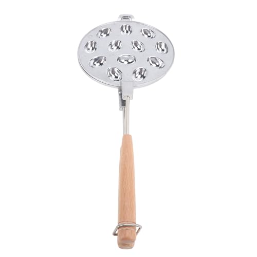 SIXRUN 12 Löcher Walnuss -Kekshersteller Multifunktionales Aluminium -Legierungs Backwerkzeuge für Köstliche Snacks und Gebäck (SILVER) von SIXRUN