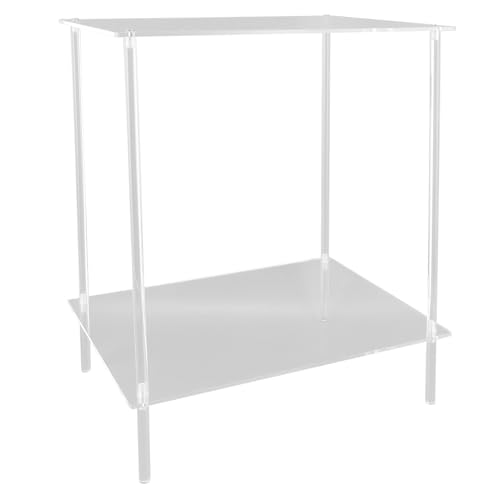 SIXRUN 2 -Level -Seitentisch Acryllevel Modernes Design Modernes Final -Tischlicht für Wohnzimmer Schlafzimmer, Acryl -Nachttisch für Elegante Hausmöbel von SIXRUN