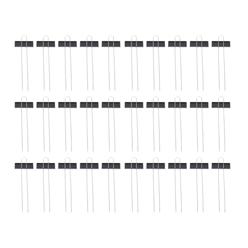 SIXRUN 30er Set Galvanisiertes Stahl Pflanzenschild Pflanzenetiketten, wetterfest Metall Gartenmarker für Garten Balkon Gewächshaus (BLACK) von SIXRUN
