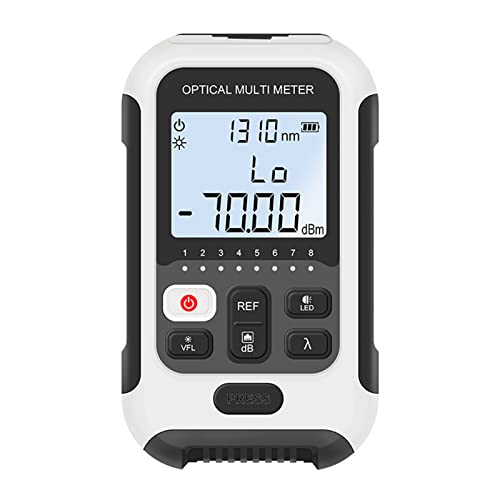 SIXRUN 4 In 1 Wiederaufladbare Optische Faser -Tester mit Multifunktionalem Stromzähler, Schnelle Kalibrierung für Kommunikationstechnik (TM570AL-V30-30MW) von SIXRUN