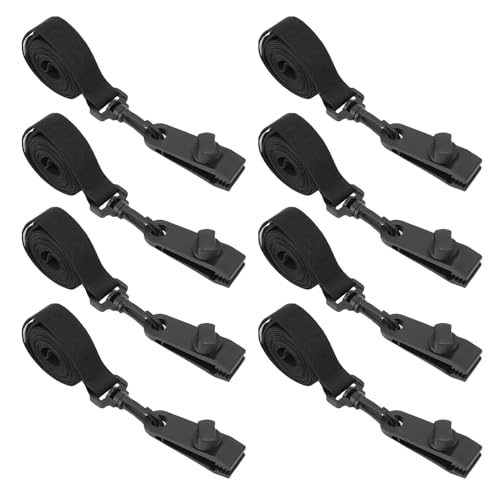 SIXRUN 8pcs Pool Solar Cover Rollenbefestigungskit, Solardecke Straps Kit Solarabdeckungsgurte für Einköpfige Schwimmbäder mit Aluminiumrolle von SIXRUN