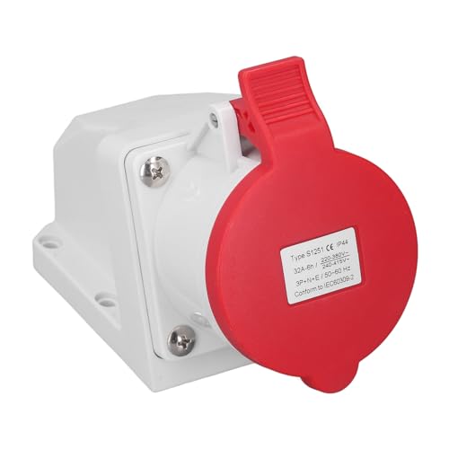SIXRUN ABS -Konstruktion 32A 3pne Industrial Connector Socket IP44 für Hohe Stromverbrauch von SIXRUN