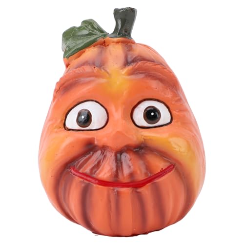 SIXRUN Abrasion Sturdy Funny Pumpkin Face Skulptur, Lebensechter Ausdruck, Innenbücherscheibenscheibenkamin, Ideal ohne Geruchsverlusterschein, Einzigartiges Design (A) von SIXRUN