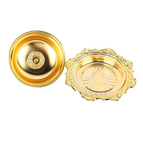 SIXRUN Butterschale, Vintage -Glas -Butterteller für Kühlschrank -Arbeitsplattenparty, Robuster Butterbehälter mit Deckel und Einfacher Form von SIXRUN