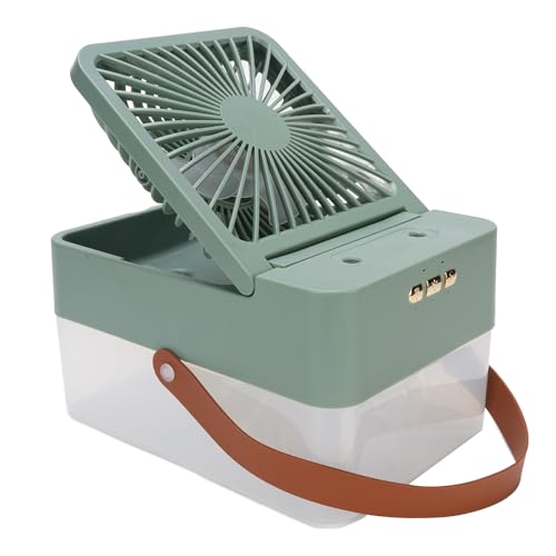 SIXRUN Desktop -Luftbefeuchterlüfter Tragbare Ruhige Kühlung mit 2,5 -l Wassertank für Ein Auto von Einem Heimbüro (GREEN) von SIXRUN