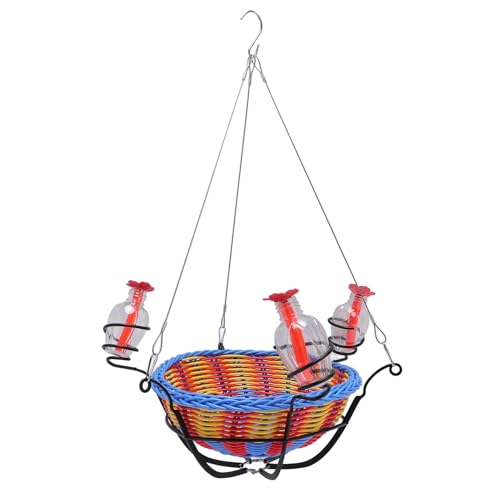SIXRUN Einzigartiges Design Rattan Mand Vogel Futter Praktisch Hängende Wasserfutterstation für Turves Tree Branch SIXRUN Einzigartiges Design Rattan Mand Vogel Futter Praktisch Hängende Wasserfutterstation für Turves Tree Branch von SIXRUN