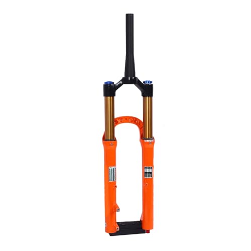 SIXRUN Fahrrad 36 Mm Rohrdurchmesser Vordere Gabel, Aluminiumlegierung Luftaufhängung Fork für Mountainbike, Orange von SIXRUN