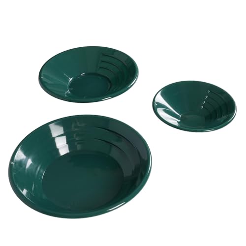 SIXRUN Goldene Pfanne Set Leichtes Grün für Schnelle Goldschwemmungsabbauteile 3PCs für Anfänger von SIXRUN