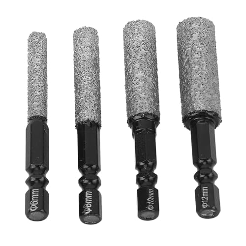 SIXRUN Hole Saw Kit Advanced Sintering Technologie Trockener Bohrglas Ziegelstein Granit 4 Stcs Hand Elektrobank Bohrer von SIXRUN