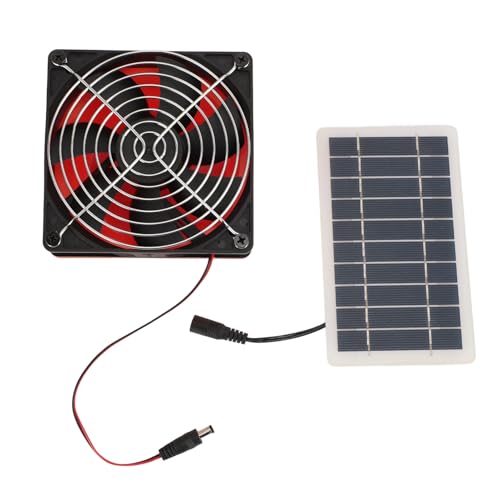 SIXRUN Leistungsstarke Belüftung 5V Solarpanel Lüftungslüfungslüfter Solarabluft mit 10 W Solarpanel, Schutznetz für Gewächshaus, Wohnmobil, Rundkanal SIXRUN Leistungsstarke Belüftung 5V Solarpanel Lüftungslüfungslüfter Solarabluft mit 10 W Solarpanel, Schutznetz für Gewächshaus, Wohnmobil, Rundkanal von SIXRUN