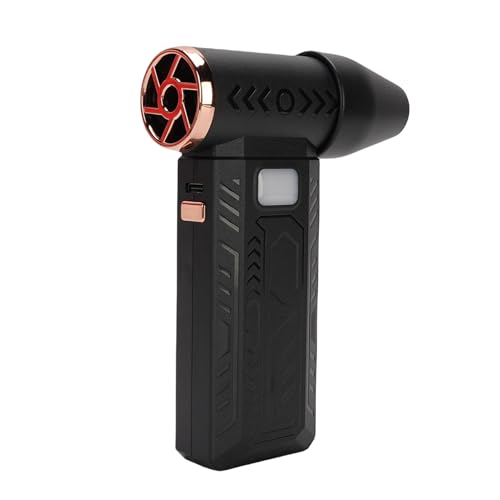 SIXRUN Leistungsstarker, Starkes Luftduster wiederaufladbarer Jet-Trockenbläser mit LED-Funktion für Outdoor-Camping (BLACK) von SIXRUN
