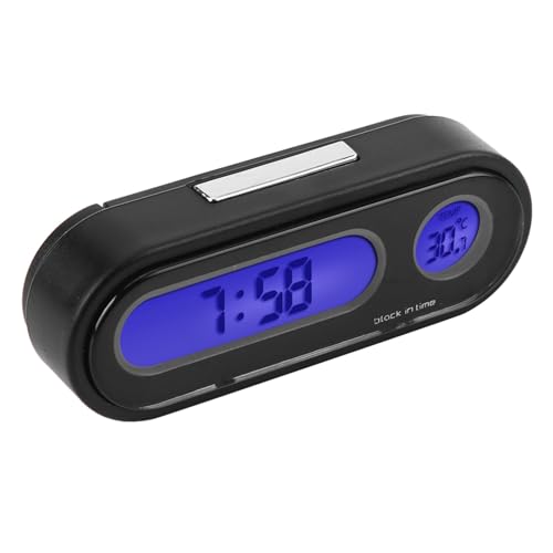 SIXRUN Multifunktionsdigitaler Thermometer -Voltmeter, ABS -Material mit LED Hintergrundbeleuchtung, 2 in 1 Display für Auto und Büro SIXRUN Multifunktionsdigitaler Thermometer -Voltmeter, ABS -Material mit LED Hintergrundbeleuchtung, 2 in 1 Display für Auto und Büro von SIXRUN