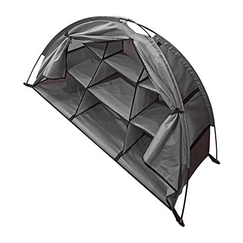 SIXRUN Organisator von Camping -Lagerschrank mit Großer Kapazität Einfach zu Transportieren 9 Form des Regalzeltes Zum Camping (Falten) (Falten) von SIXRUN