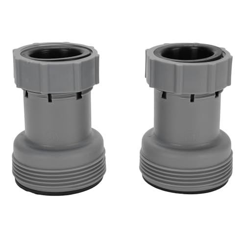 SIXRUN Pole Schlauchadapter 1,5 Zoll Bis zu 1,25 Zoll Schlauchkonvertierungsadapter Flexibler Kompatibler Einfacher Installation 2 PCs von SIXRUN