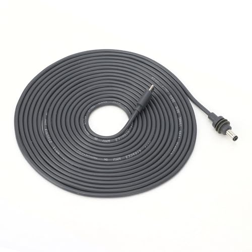 SIXRUN Rechteckiger Satelliten -DC -Stromkabel, 18AWG Material, Effiziente und Zuverlässige, Breite Anwendbarkeit für eine Miniantenne mit Flachem Satelliten (23m/75,4ft) von SIXRUN