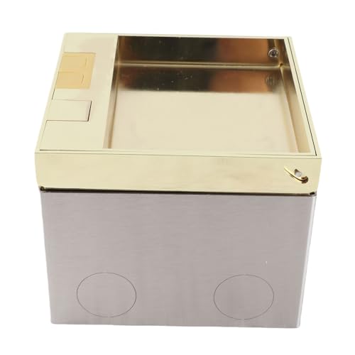 SIXRUN Rostproofes 2 -Stecker -Floor Outlet Box Kit mit Versiegeltem Wasserdichtem Design für Zuhause und Büro von SIXRUN