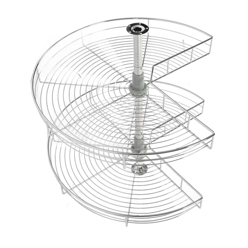 SIXRUN Rotationskorb in Form eines Nierenförmigen Tabletts für die Heimküche, EIN Haltbarer Organisator aus Edelstahlhalter für Utensilien und Töpfe, Dekoration des SIXRUN Rotationskorb in Form eines Nierenförmigen Tabletts für die Heimküche, EIN Haltbarer Organisator aus Edelstahlhalter für Utensilien und Töpfe, Dekoration des von SIXRUN