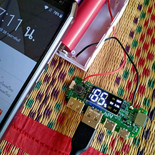 SIXRUN Schnelle Last des QC3.0 -Modul -Doppel USB Ausgangs für das Löwen Batterie Bank Bankladegerät für Enthusiasten (Sortierte Farbe) von SIXRUN