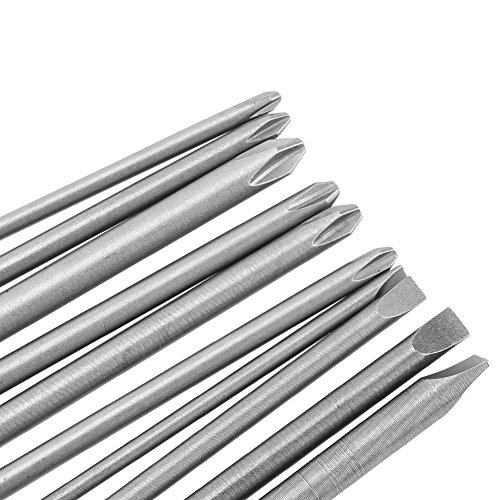 SIXRUN Schraubendreherbit, S2-Stahlmaterial, Magnetschraubendreherbits für Elektrische und Handwerkzeuge, 10-teiliger Schlitz und Kreuzkopf-Sortiment von SIXRUN