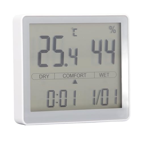 SIXRUN Temperaturfeuchtigkeitsmesser Bearbeitetes Großes Innenhygrometer -Thermometer für ältere Menschen und SIXRUN Temperaturfeuchtigkeitsmesser Bearbeitetes Großes Innenhygrometer -Thermometer für ältere Menschen und von SIXRUN