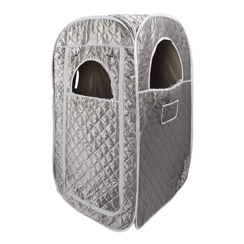 SIXRUN Tragbare Sauna -Zelt -Faltbare Dampf -Sauna -Box 4.76ft Ganzkörper mit 3L -Dampfmaschinen Fernbedienung Klappstuhl für die Entspannung zu Hause (EU -Stecker 220 V) von SIXRUN