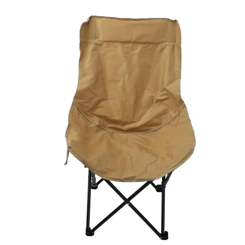 SIXRUN Tragbarer Campingstuhl Gepolsterte Sitzplätze Robust Easy Transport für Camping Wanderstrand Ti Steel 600d Oxford Tuch (Khaki) von SIXRUN