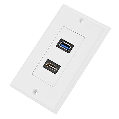 SIXRUN USB3.0 Panel Socket, ABS -Konstruktion, Einfache Konnektivität USB -Wandplatte für Multimedia Projekte und Technische Verwendung SIXRUN USB3.0 Panel Socket, ABS -Konstruktion, Einfache Konnektivität USB -Wandplatte für Multimedia Projekte und Technische Verwendung von SIXRUN