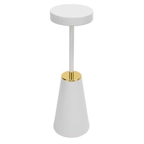 SIXRUN Wohnzimmer Schnurloser Tischlampe, Wiederaufladbare Touch Control Dimmbare LED Tragbar für Kaffee Essbett Büro Schlafzimmer (White) von SIXRUN