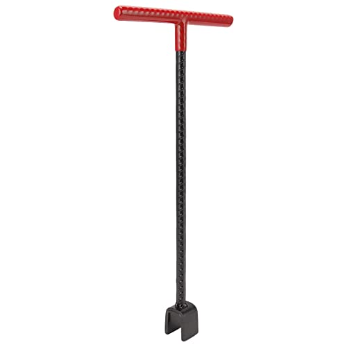 Stahl-Wasserzähler-Schlüssel, Langlebiger T-Griff, 4-Wege-Werkzeug, Wasserabsperrventil-Werkzeug für Ventile, Wasserhähne, Zuhause (Rot) von SIXRUN