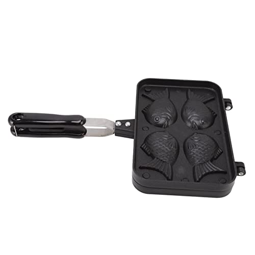 Taiyaki Kuchenform in Fischform, Antihaftbeschichtet, Waffel-Backform für Köstliches Gebäck, Aluminiumlegierung von SIXRUN