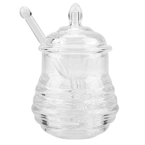 Transparentes, Bienenstockförmiges Honigglas, Tropfstab, Zur Aufbewahrung von Honig für die Küchendekoration von SIXRUN