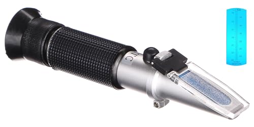 Imker Honig Refraktometer AT 25 | ATC Refraktometer | Automatische Temperaturkompensation | Wassergehalt im Honig im Bereich von 13-25% von SIXTOL