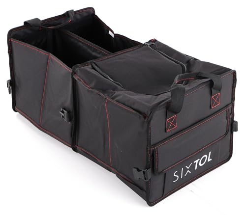 SIXTOL CAR COMPACT 5L THERMO Auto-organizer | Thermotasche | Faltbar | 5 fächer | 18l isoliert von SIXTOL