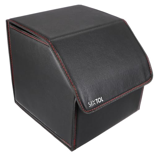 SIXTOL CAR COMPACT LEATHER S Auto-organizer | Faltbar | Mit deckel | 1 fach | Kunstleder | Schwarz von SIXTOL
