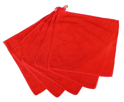 SIXTOL CAR Detailing WASH Towel Set 5 | Mikrofasertücher Auto | Poliertücher | Reinigungstücher | Auto Mikrofaser | 25x25cm | 450g/m2 | Lackschonend | 5 Stück von SIXTOL