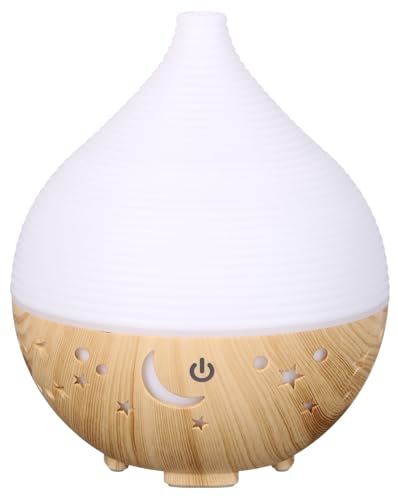 SIXTOL Honey Night Aroma Diffusor 160ml | Ultraschall-Luftbefeuchter | Zur Luftbefeuchtung und Durchduftung von Zuhause, Schlafzimmer, Büro | Aromatherapie | Für ätherische Öle von SIXTOL