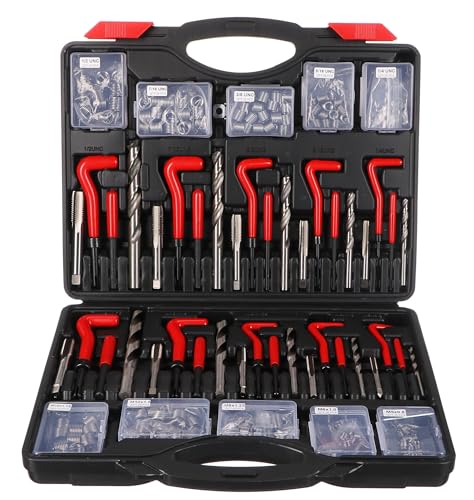 SIXTOL MECHANIC THREAD SET 261 | Gewindereparatur-Set | M5 - M12 | 1/4UNC - 1/2UNC | 261-tlg. von SIXTOL